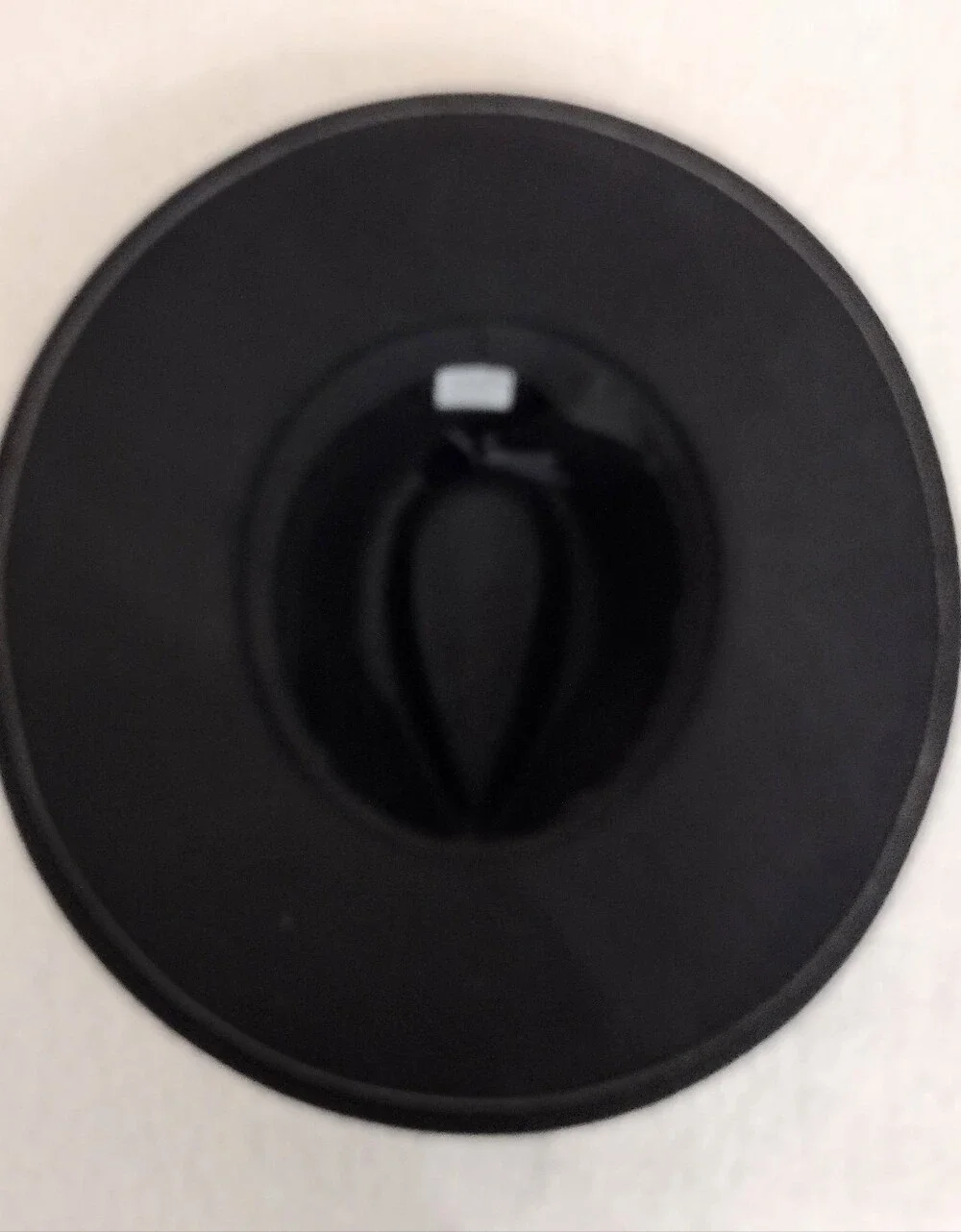 Women's Black Polyester  Chain-Trim Hat